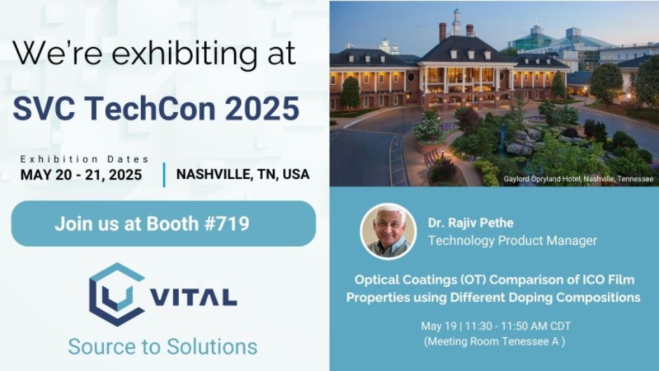 Vital Materials is heading to SVC TechCon 2025! | Vital Materials